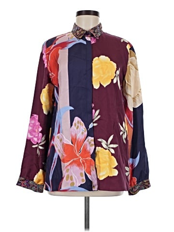 ETRO Long Sleeve Silk Top (view 1)