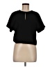 J.Crew 365 100% Polyester Black Short Sleeve Top Size 8 - photo 1