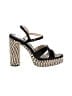 Coach Animal Print Black Heels Size 9 1/2 - photo 1