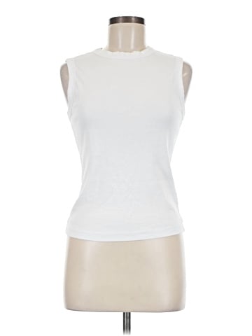 Madewell The '90s Crew Neck Tank in Compact Cotton (view 1)