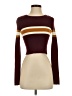 Say What? Color Block Burgundy Pullover Sweater Size S - photo 1