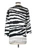 Chico's 100% Polyester Silver 3/4 Sleeve Blouse Size S - photo 2