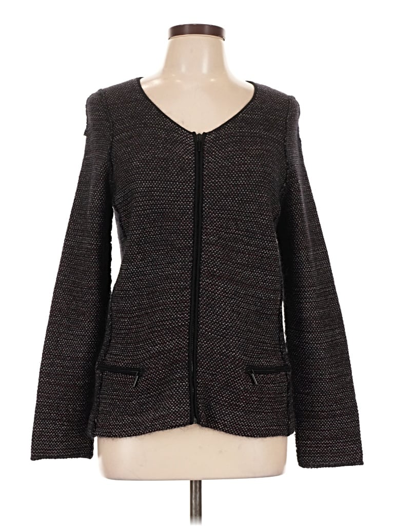 Pre-owned Akris Punto Wool Cardigan Sweater In Brown