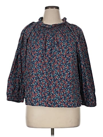 J.Crew Factory Store 3/4 Sleeve Blouse (view 1)