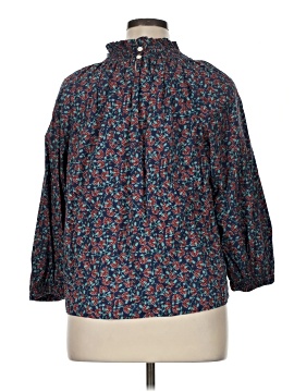 J.Crew Factory Store 3/4 Sleeve Blouse (view 2)