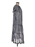 Oliphant Stripes Blue Casual Dress Size M - photo 4