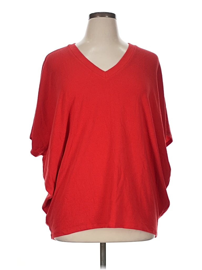 Pre-owned Charlotte Avery Poncho In Red