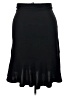 SOHO Apparel Ltd 100% Polyester Solid Black Casual Skirt Size XL - photo 2
