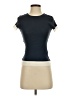 Zara Blue Short Sleeve Turtleneck Size S - photo 1