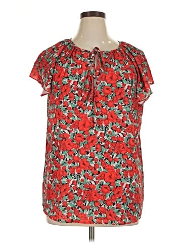 SimpleFun Short Sleeve Blouse (view 1)
