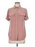 Equipment Pink Short Sleeve Blouse Size M - photo 1