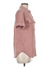 Equipment Pink Short Sleeve Blouse Size M - photo 4