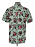 Assorted Brands 100% Cotton Floral Green Short Sleeve Button-Down Shirt Size S - photo 2