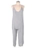 Cloth & Stone Stripes Gray Jumpsuit Size L - photo 1