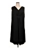 Catherines Solid Black Casual Dress Size 1X - photo 1