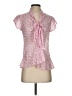 April Cornell Pink Short Sleeve Blouse Size XXS - photo 1