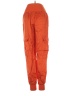 Cinq à Sept 100% Cupro Orange Cargo Pants Size XXS - photo 2