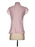 April Cornell Pink Short Sleeve Blouse Size XXS - photo 2