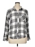 Rails 100% Rayon Plaid Gray Long Sleeve Button-Down Shirt Size XL - photo 1