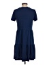 Gap Solid Blue Casual Dress Size S - photo 2