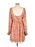BCBGeneration 100% Polyester Paisley Orange Casual Dress Size 10 - photo 2