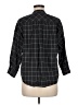 Everlane 100% Cotton Checkered-gingham Black 3/4 Sleeve Button-Down Shirt Size 6 - photo 2
