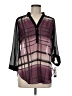 BCX 100% Polyester Purple 3/4 Sleeve Blouse Size M - photo 1