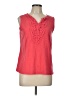 Grace Elements 100% Cotton Red Sleeveless Blouse Size L - photo 1