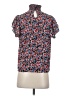 Shein Floral Blue Short Sleeve Blouse Size S - photo 2