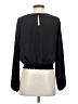 Everly 100% Polyester Black Long Sleeve Top Size S - photo 2