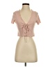 Blue Blush Pink Short Sleeve Top Size S - photo 1