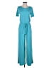 Zenana Premium Solid Teal Jumpsuit Size S - photo 1