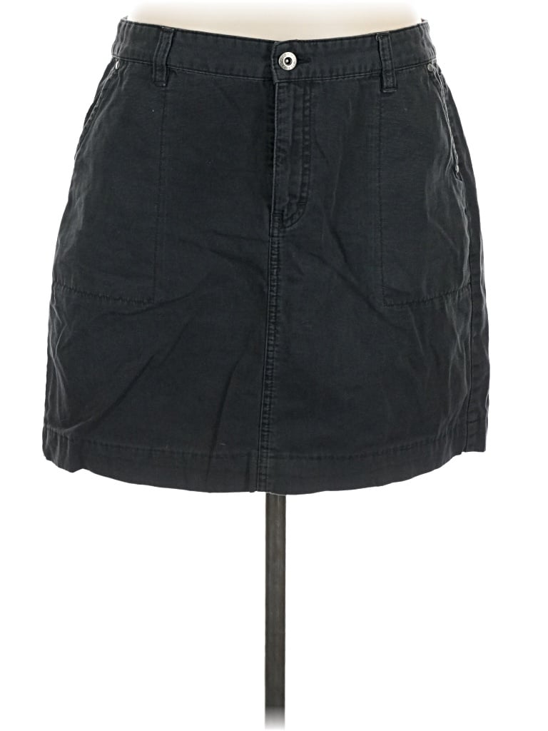 Pre-owned Tommy Hilfiger Denim Skirt In Black