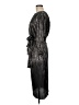 Zara Basic Metallic Black Cocktail Dress Size M - photo 5