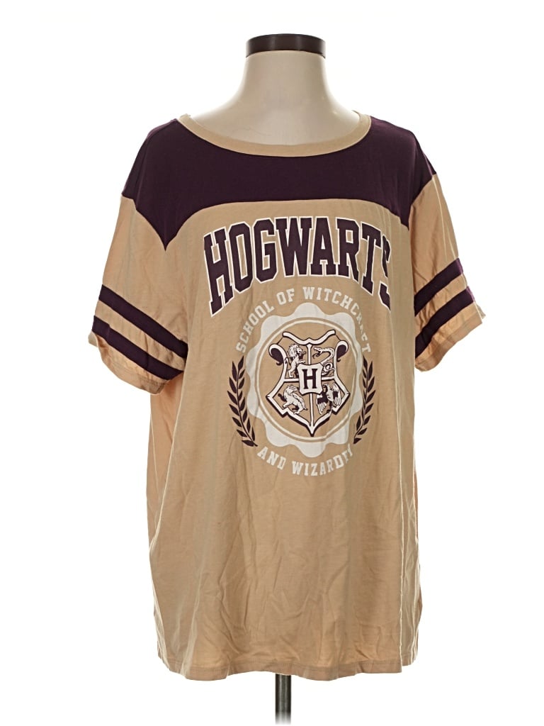 Pre-owned Harry Potter Short Sleeve T-shirt In Brown