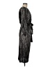 Zara Basic Metallic Black Cocktail Dress Size M - photo 4