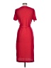 Just Be... Solid Red Casual Dress Size L - photo 2