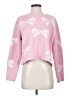 Altar'd State Hearts Pink Pullover Sweater Size S - photo 1