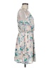 Lush 100% Polyester Floral Tan Casual Dress Size M - photo 4