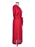 Just Be... Solid Red Casual Dress Size L - photo 4