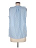J. McLaughlin Blue Sleeveless Blouse Size M - photo 2