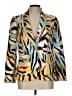Etcetera Animal Print Gold Blazer Size 12 - photo 1