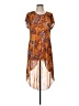 Cha Cha Vente Paisley Orange Casual Dress Size M - photo 1