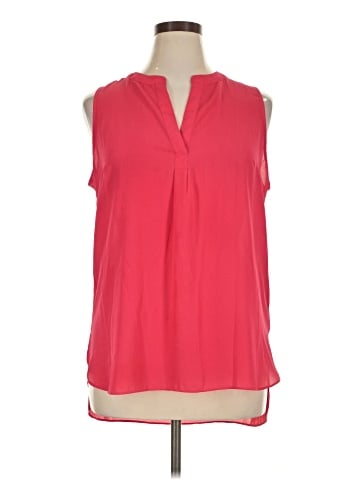 Rose + Olive Sleeveless Blouse (view 1)