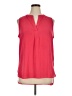 Rose + Olive 100% Polyester Red Sleeveless Blouse Size XL - photo 1