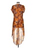 Cha Cha Vente Paisley Orange Casual Dress Size M - photo 2