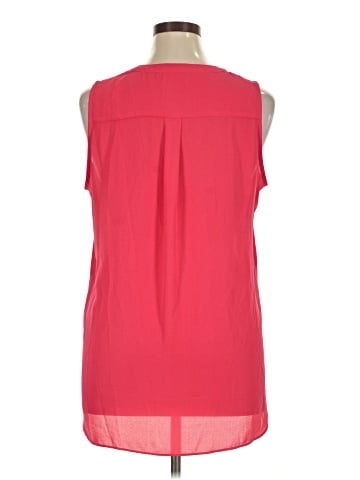 Rose + Olive Sleeveless Blouse (view 2)