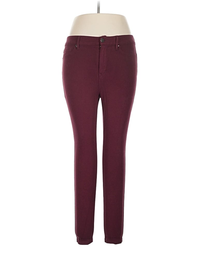 Pre-owned Eva Longoria Casual Pants In Burgundy
