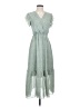 BTFBM 100% Polyester Polka Dots Green Casual Dress Size S - photo 1