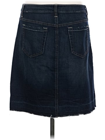 French Cuff Denim Skirt (view 2)